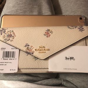 Coach floral wallet